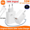 100% Original Xiaomi Charger 33W Fast Turbo Charger