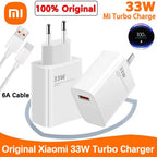 100% Original Xiaomi Charger 33W Fast Turbo Charger