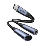 Joyroom SY-C02 2-in-1 USB-C to 3.5mm Gaming Adapter