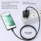Samsung 25W UK Plug Super Fast Charger 3 Pin USB Type C
