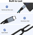 Ugreen Lott 2-in-1 USB C to 3.5mm Headphone Jack Adapter, Type C Aux Audio Splitter