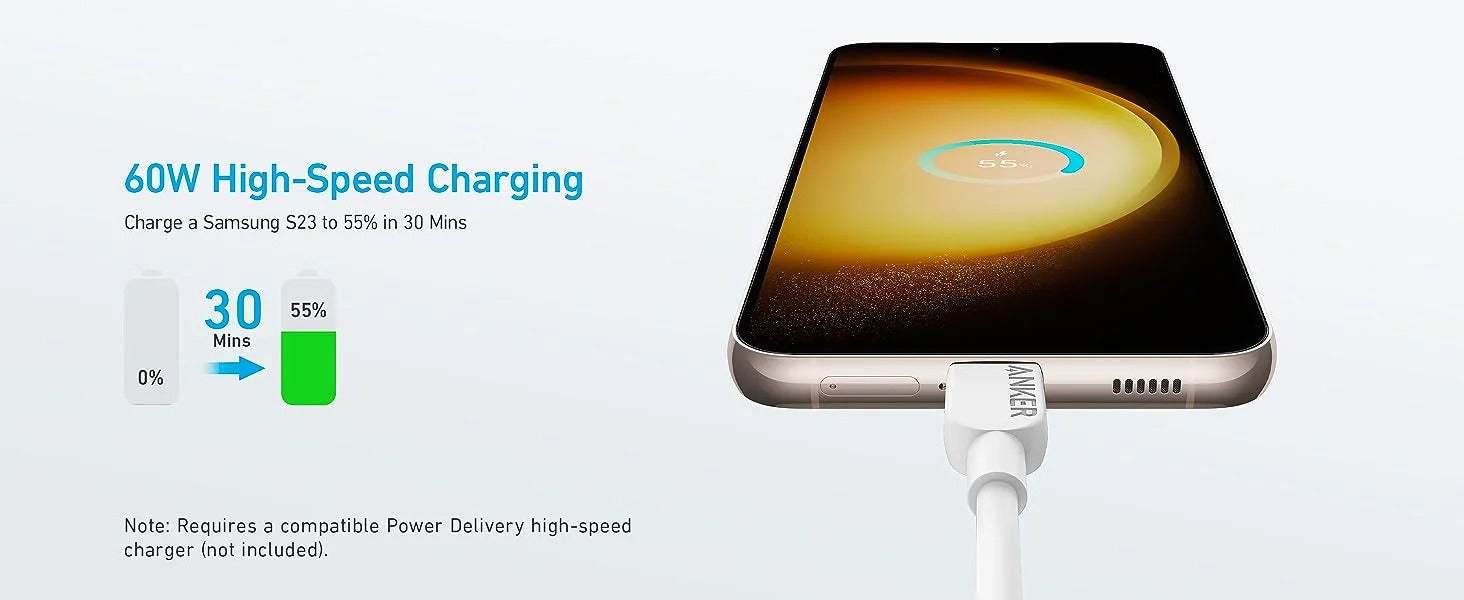 Anker USB C to C Fast Charge Data Cable