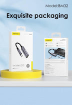 Original FONENG BM32 2-in-1 USB-C to 3.5mm Adapter
