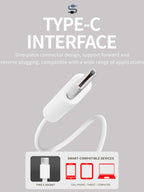 Type C Wired Earphones Handfree In-Ear With Mic Supported Universal Compatibly
