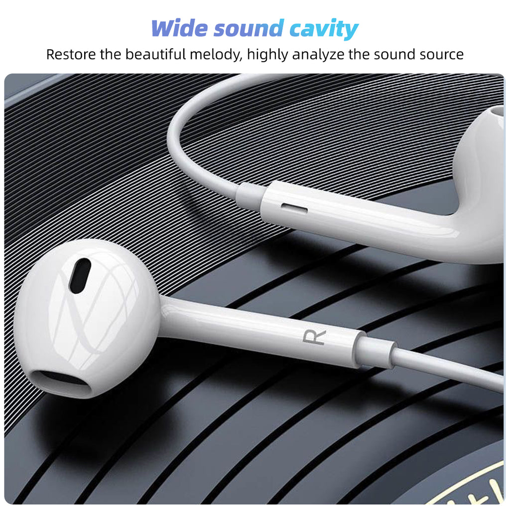 Type C Wired Earphones Handfree In-Ear With Mic Supported Universal Compatibly