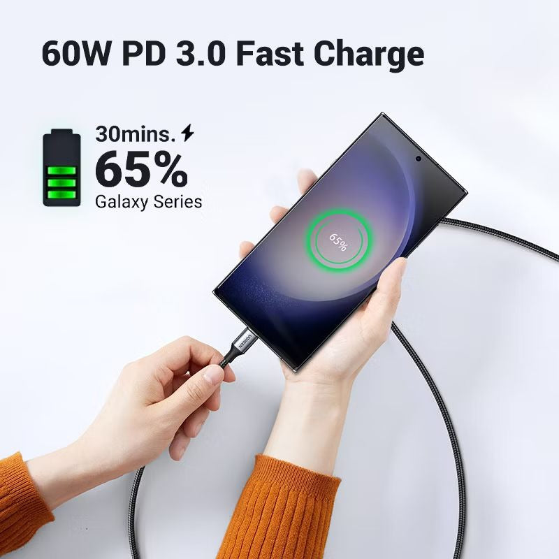 Ugreen 60W PD Lott USB C to C Fast Charging Data Cable