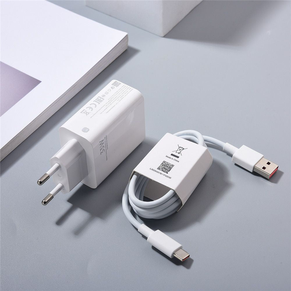 100% Original Xiaomi Charger 33W Fast Turbo Charger